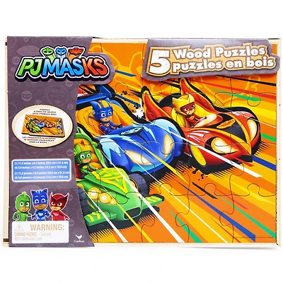 Pj Masks™ 5 Wood Puzzles & Box Set