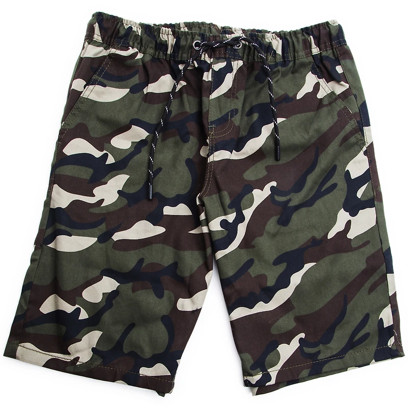 Young Men's Cotton Twill Shorts - Camo