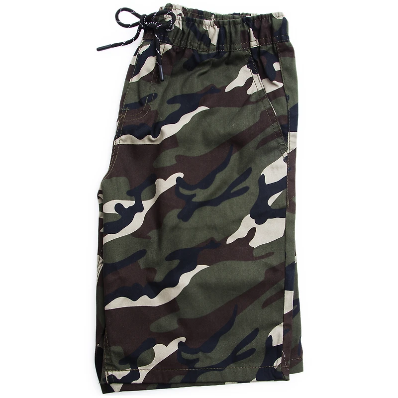 Young Men's Cotton Twill Shorts - Camo