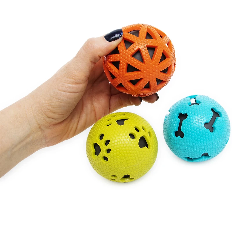 Squeaky Ball Dog Toys 3-Pack