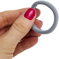 Seamless Ponytail Holders -Black, White & Gray Multipack