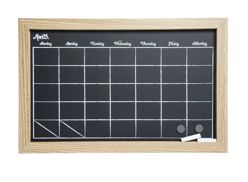 Chalkboard Wall Calendar 11in X 17in