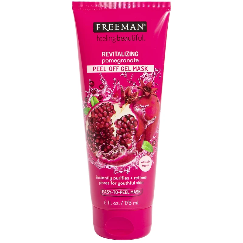 freeman feeling beautiful exfoliating pomegranate peel-off mask 6oz