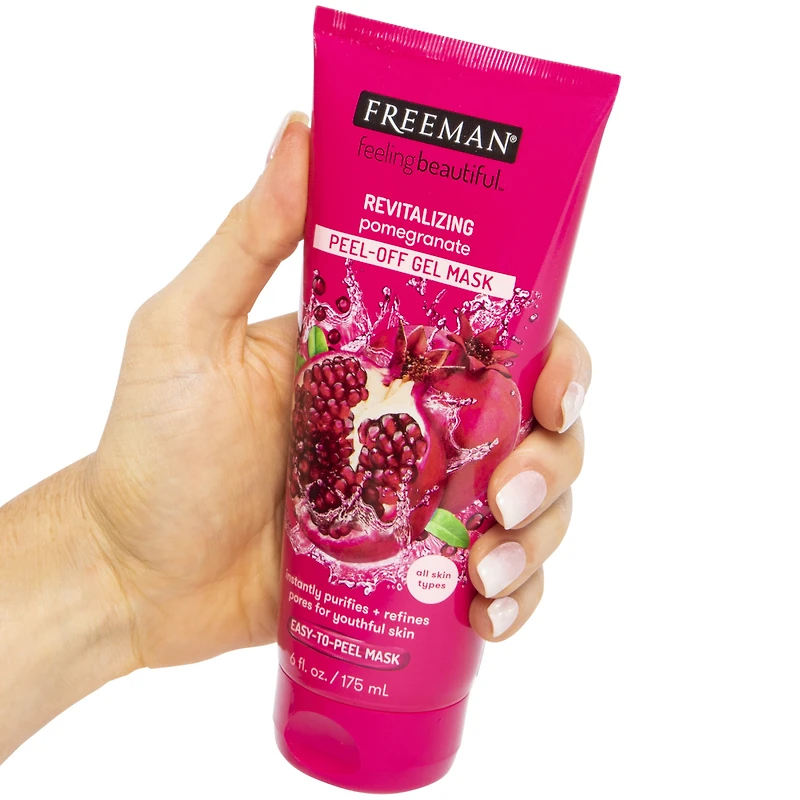 freeman feeling beautiful exfoliating pomegranate peel-off mask 6oz