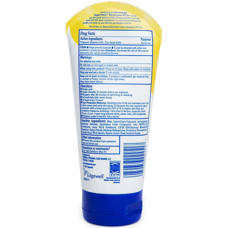 Banana Boat® Simply Protect™ Kids Sunscreen 50+ Spf Water-Resistant 6oz