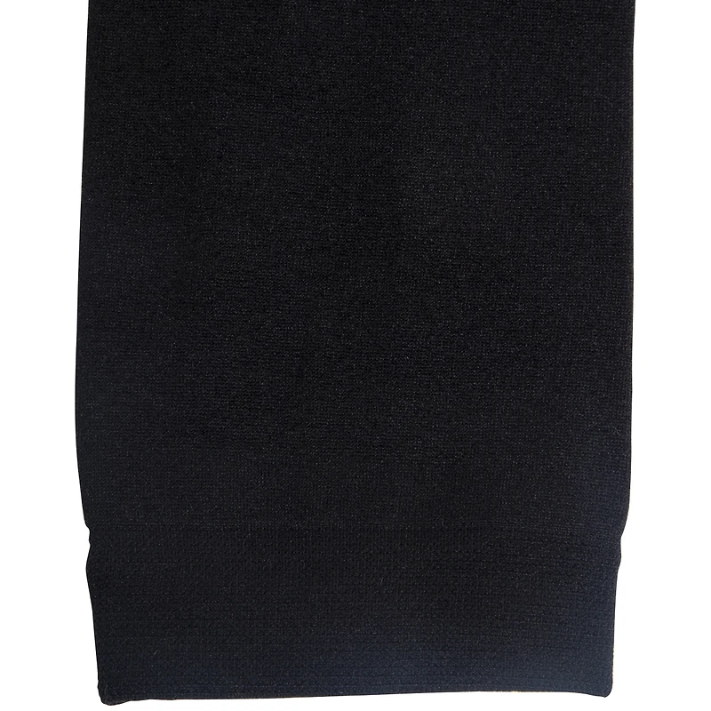 Women's Fleece-Lined Footless Tights- Black