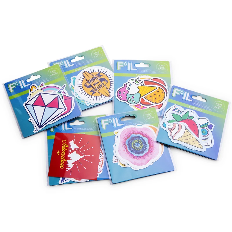 F'Il™ Eco-Friendly Stickers 6-Pack