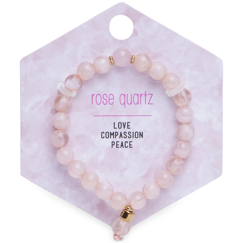 Rose Quartz Beaded Bracelet