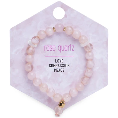 Rose Quartz Beaded Bracelet