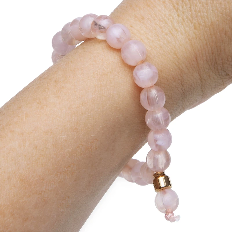 Rose Quartz Beaded Bracelet