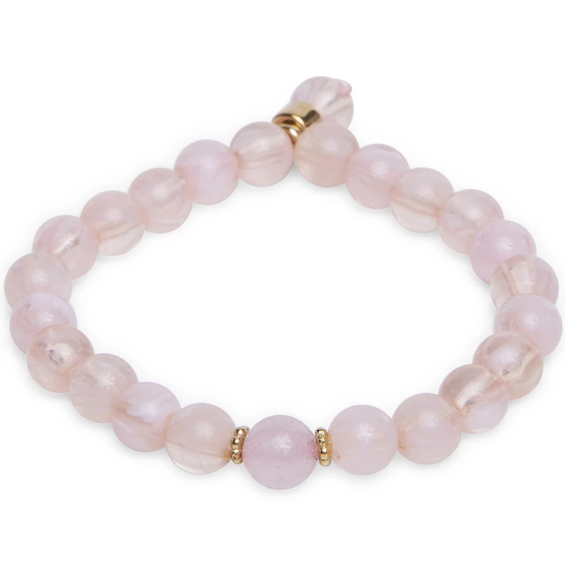 Rose Quartz Beaded Bracelet
