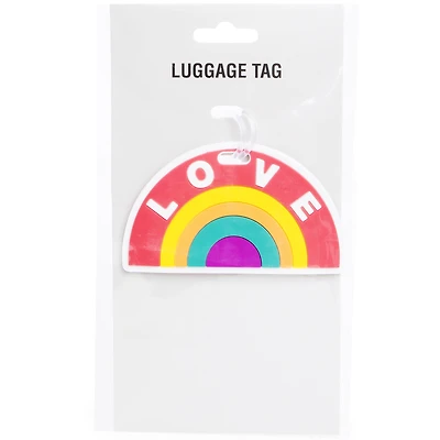 Rainbow 'Love' Luggage Tag