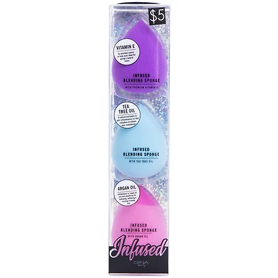 infused Makeup Blending Sponge 3-Pack