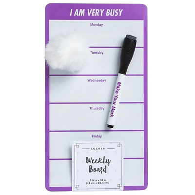 so Busy' Weekly Dry Erase Board 5.5in X 10in