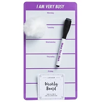 so Busy' Weekly Dry Erase Board 5.5in X 10in