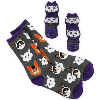 Halloween Pet & Owner Socks Matching Set