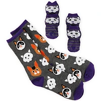 Halloween Pet & Owner Socks Matching Set