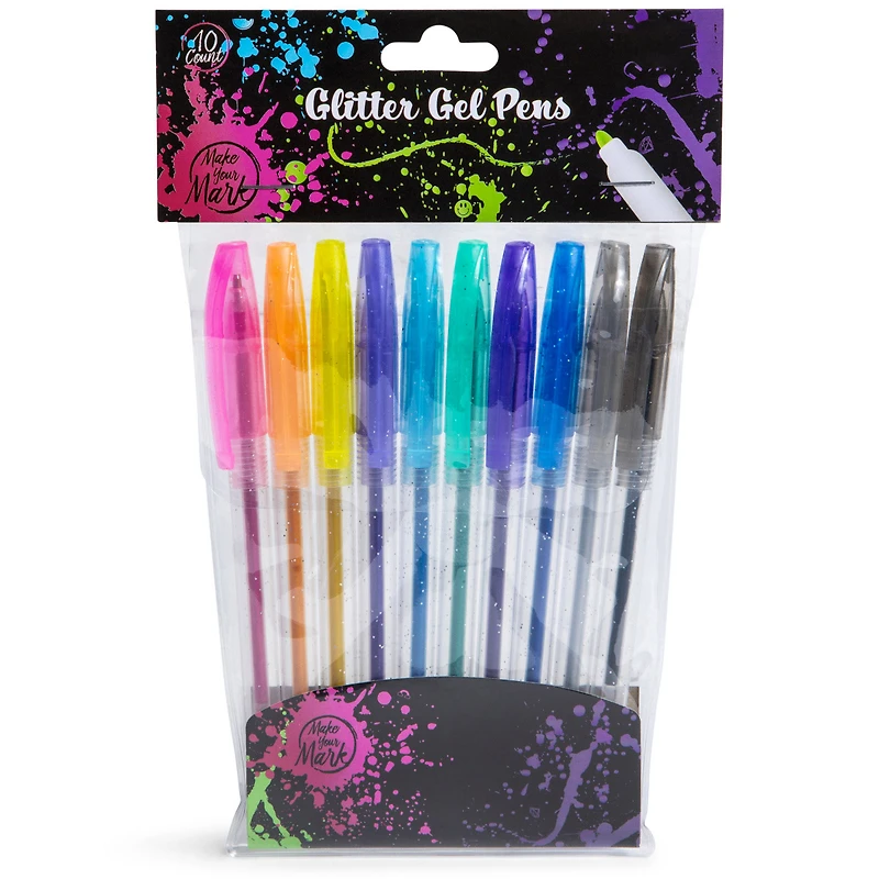 glitter gel pens 10-count