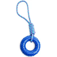 donut & rope dog toy