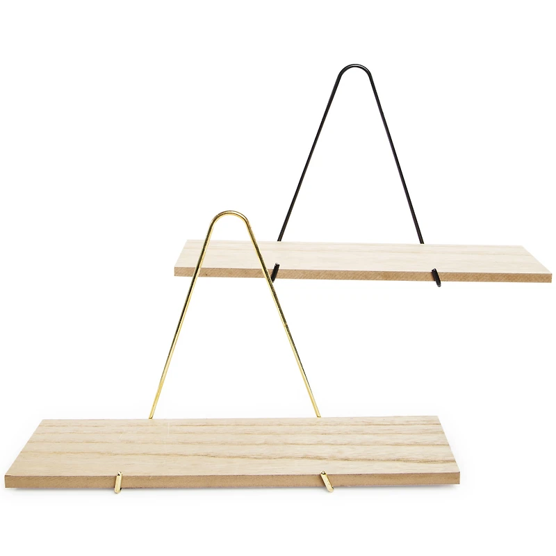 Triangle Bracket Wall Shelf 14in