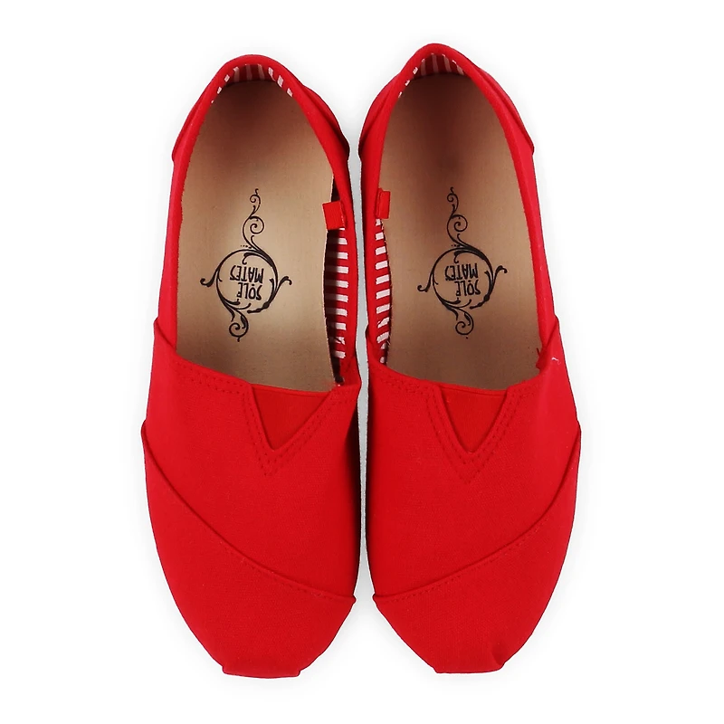 Ladies Canvas Slip-On Shoes