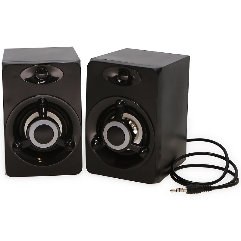 Levels Set Of 2 Aux-in Led Gaming Speakers