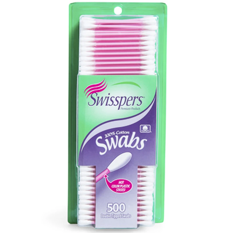 Swisspers® Cotton Swabs 500-Count