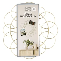Gold Circle Photo Display 14in