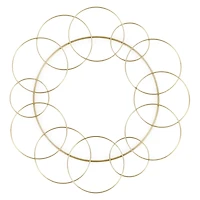 Gold Circle Photo Display 14in