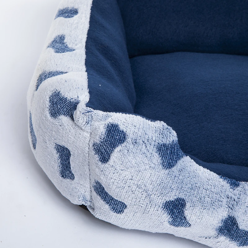 Cuddler Pet Bed W/ Burnout Pattern 14in X 20in