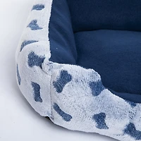 Cuddler Pet Bed W/ Burnout Pattern 14in X 20in