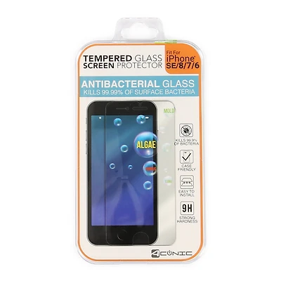 Iphone Se®/8®/7®/6® Antibacterial Tempered Glass Screen Protector