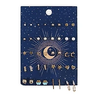 Celestial Stud Earrings 20-Pair Set