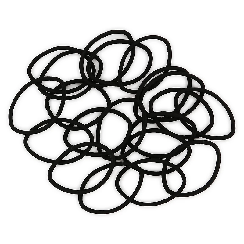 Clasp Free® Thick Hair Elastics Black 20-Count