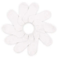 10-Pack Ladies Low Cut Socks, White