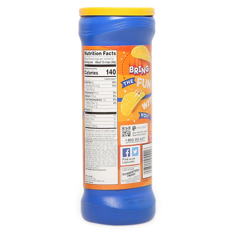 Lay's® Stax Cheddar Flavor Potato Crisps 5.5oz