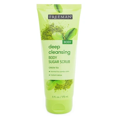 Freeman® Deep Cleansing Green Tea Sugar Body Scrub 6oz