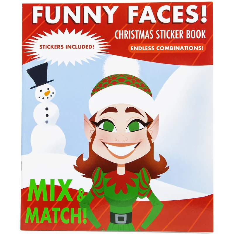 Funny Faces! Christmas Sticker Book
