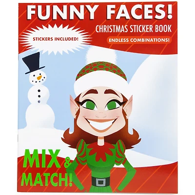 Funny Faces! Christmas Sticker Book