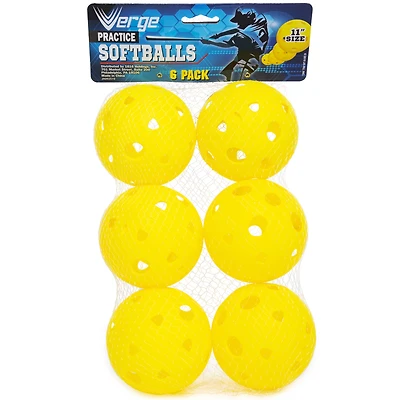 practice softballs 6-pack