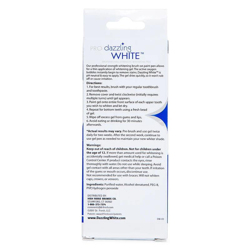 Pro Dazzling White™ Professional Strength Teeth Whitening Pen