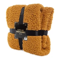 luxe collection super soft sherpa blanket 50in x 60in