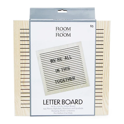 Wooden Cafe Letterboard 10in