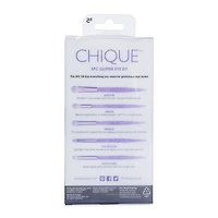 Chique™ Eye Makeup Brush Set 5-Piece - Purple Glitter