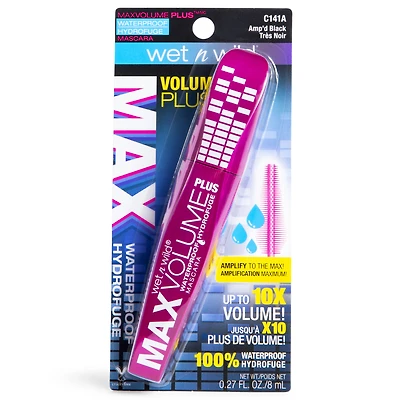 Wet N Wild® Max Volume Plus Waterproof Mascara - Amp'D Black