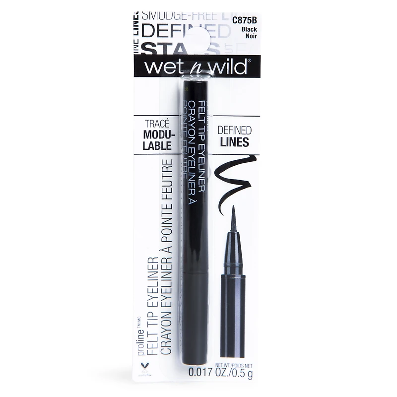 Wet N Wild® Proline Felt Tip Eyeliner Black