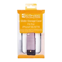 iPhone Se®/8®/7®/6® Slider Storage Phone Case - Rose Gold