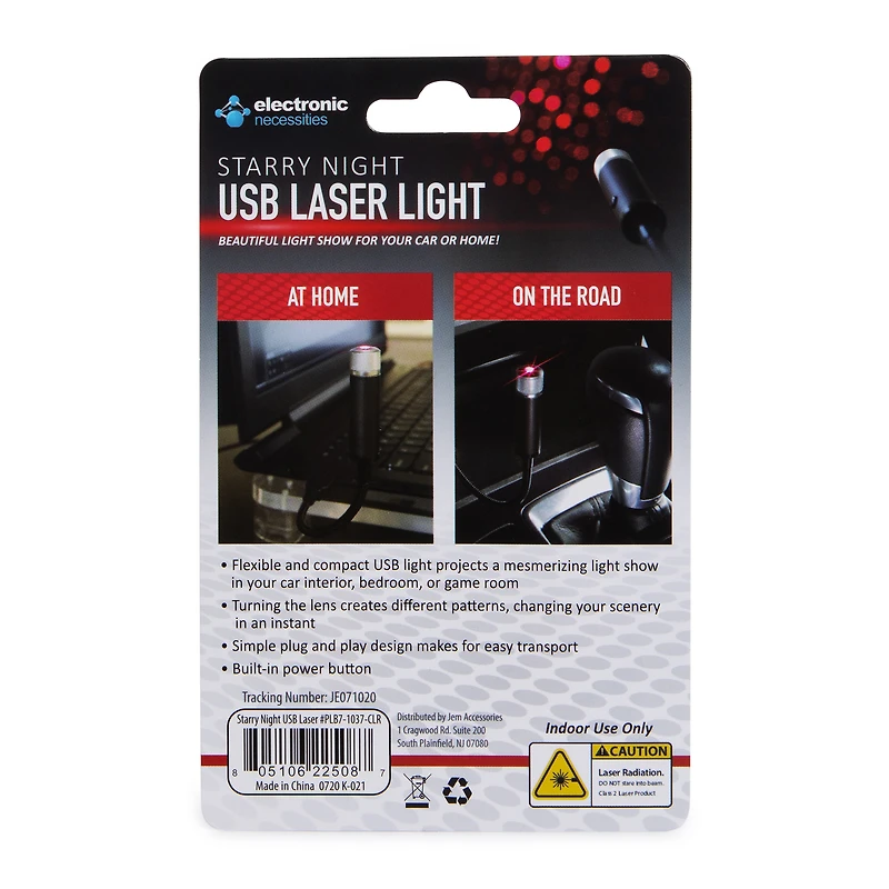 Starry Night Usb Laser Light For Car & Home
