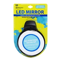 Led Ring Light Mirror W/ Suction Cup Mount