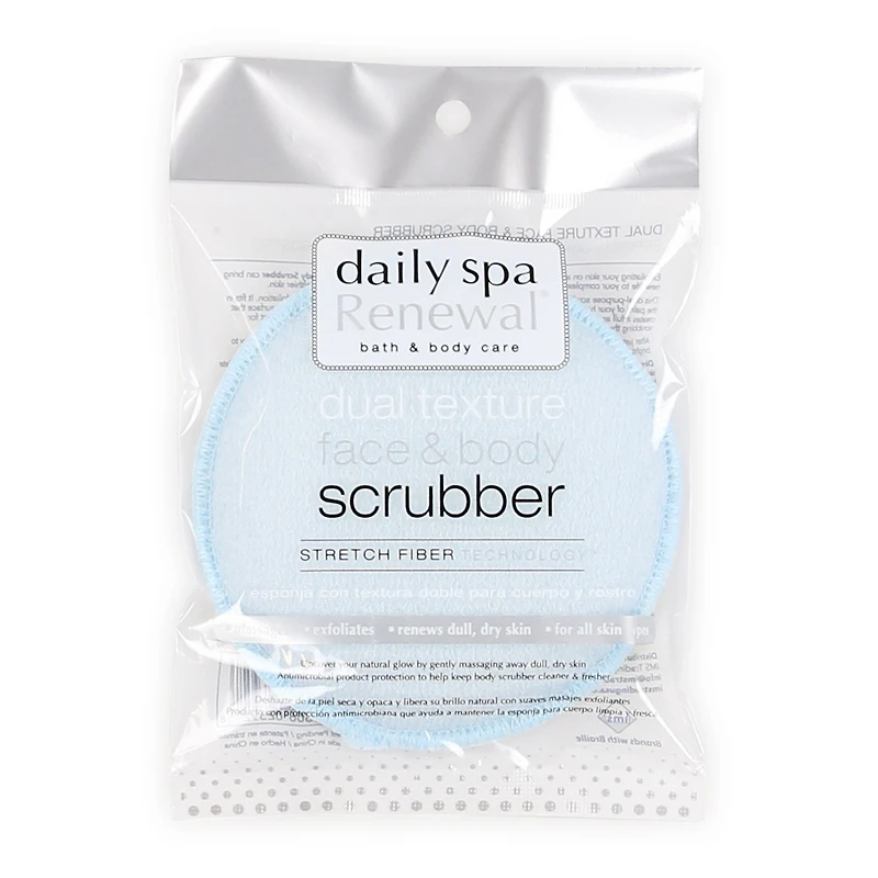 dual texture face & body scrubber